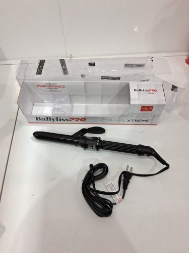 BABYLISSPRO CERAMIC CURLING IRON WITH SPRING HANDLE - 1" - BLACK (MODEL: BABC100SNC) image 2