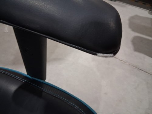 DPS Centurion Gaming Chair with Adjustable Headrest  - Black/ Blue image 7