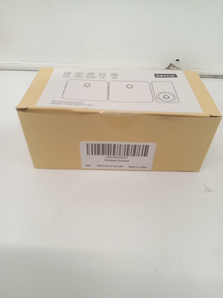 3pc SECRUI WIRLESS DOORBELL with 2 receivers - 1000ft wireless range - white (MODEL: M5373x2+F152) image 3