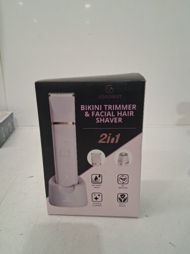 vogcrest 2-in-1 body face and bikini trimmer - purple (model: vg-107) image 2