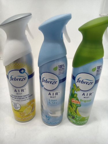 3PK Febreze Air Fresheners Variety Pack - 230G (EACH) - Linen & Sky, fresh lemon, original image 2
