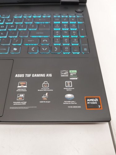 ASUS TUF Gaming A16 Gaming Laptop, 16” 165Hz, AMD Ryzen 7 260, NVIDIA GeForce RTX 5050 GPU, 16GB RAM, 512GB SSD image 10