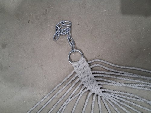 Lazy Daze Hammocks Double Caribbean Rope Hammock - 2 Person - 450lbs cap - LIGHT GREY (MODEL: HM-COT-7) image 4