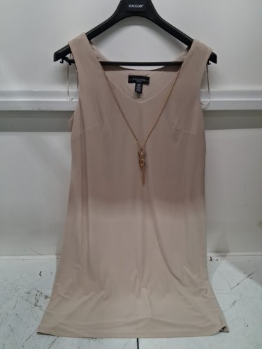 2PC women's r&m richards dress & jacket - size 12p - champagne (style : 1876P) image 7