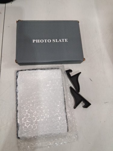 Blank Stone Sublimation Photo Slate - 6" x 8" - white / Black image 2