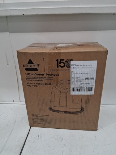 BISSELL LITTLE GREEN PROHEAT PORTABLE DEEP CLEANER/SPOT CLEANER WITH SELF-CLEANING HYDRORInSE TOOL - GREEN/GREY (MODEL : 2513B / 2513n) image 2