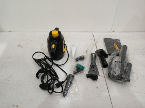 McCulloch Handheld Steam Cleaner with Extension Hose & Accessory Set - 6OZ CAPCITY - Black/YELLOW (MODEL: MC1230) image 4