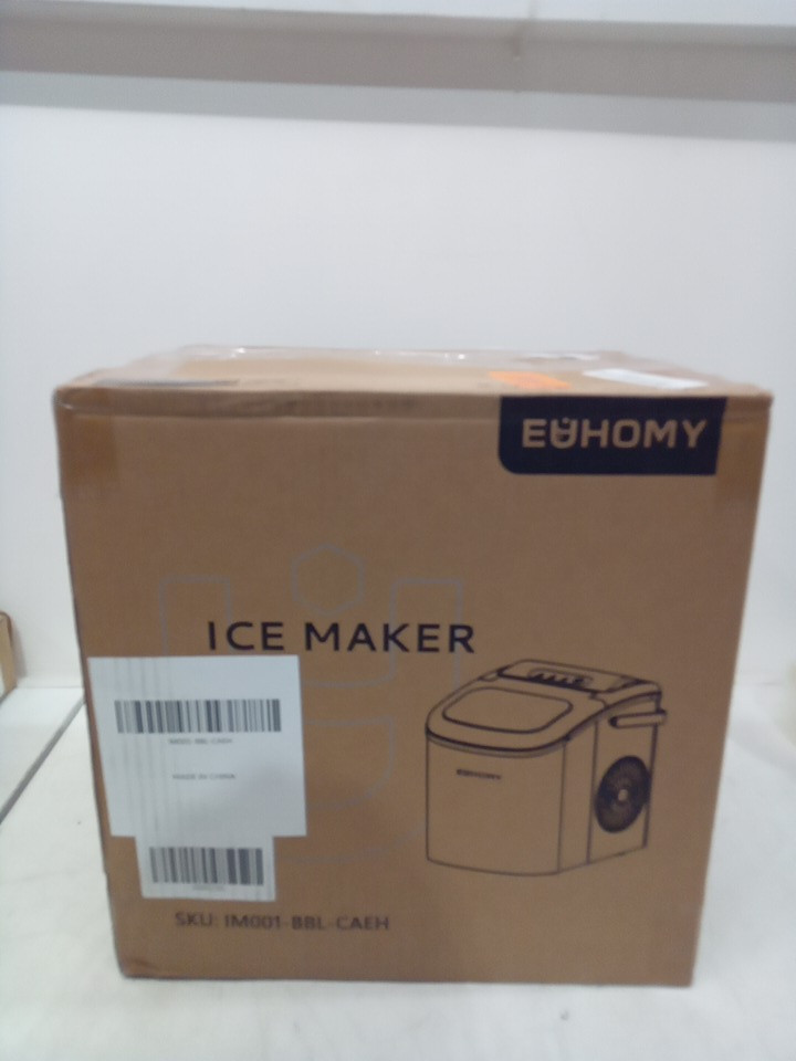 EUHOMY Countertop Ice Maker Machine - MAKES 26LB/Day - BLACK (MODEL: im-06d/IM001-Bbl-CAEH) image 2