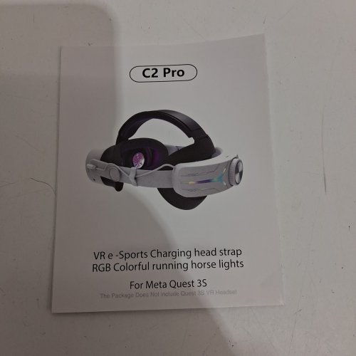 TUTT RGB Light Head Strap for meta quest 3/3s - black (model: c2 pro) image 6