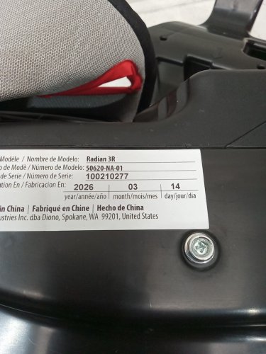 DIONO RADIAN 3R 3-IN-1 CONVERTIBLE REAR/FORWARD FACING CAR SEAT FOR UPTO 10 YEARS - 120LBS CAP - JET BLACK (MODEL: 50620-NA-01) image 5