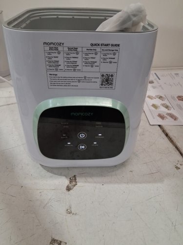 MOMCOZY KLEANPAL PRO BABY BOTTLE WASHER, STERILIZER & DRYER COMBO - HOLDS 4 BOTTLES - GREEN/WHITE (MODEL:BS03) image 3