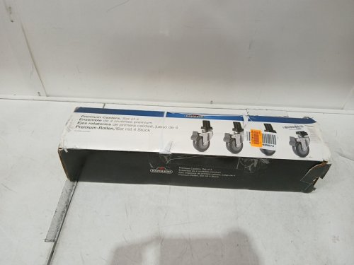 4Pk Napoleon Heavy Duty Swivel Castors Upgrade kit - FOR PRESTIGE 665 OR 500 - BLACK/GREY (MODEL: S82003) image 2