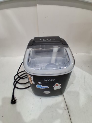 EUHOMY SELF-CLEANING BULLET COUNTERTOP ICE MAKER WITH ICE SCOOP - MAKES 27LB PER DAY - BLACK (MODEL: im021-bbl-caeh / IMB1008CA-UL) image 3