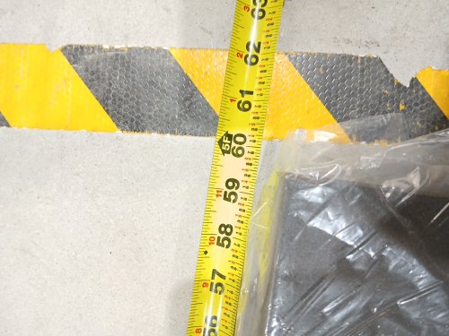 foam mat - 25" x 60" - black image 4