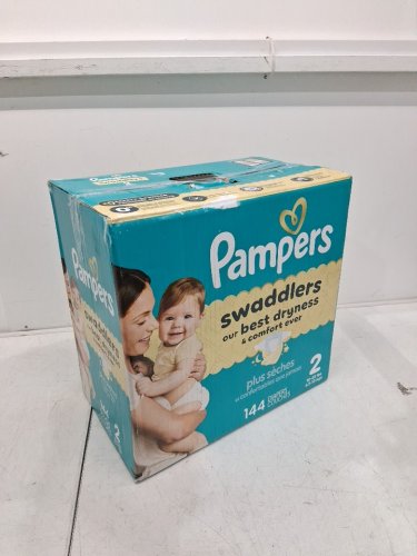 144PK PAMPERS SWADDLERS DISPOSABLE BABY DIAPERS - SIZE 2 (10-22LBS) image 3