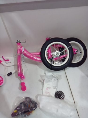 Beam Sports Starling Bike With Training Wheels - Ages 2-5 - pink image 6