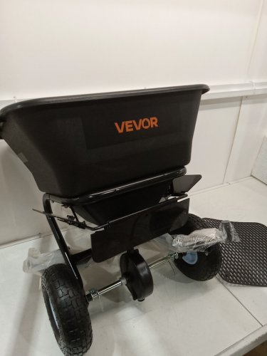 MULTIPURPOSE walk-behind Broadcast Spreader with 8" wheels - 20l/60lbs max - black (MODEL: tc2034) image 3