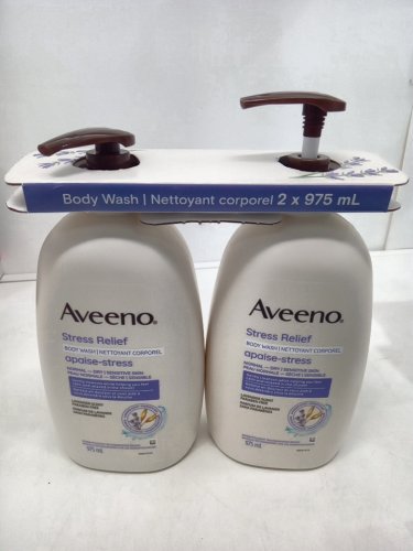2 AVEENO STRESS RELIEF BODY WASH - lavender - 975ML each image 2
