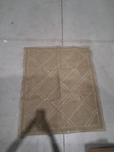 nonslip door mat rug - 42" x 35" - taupe image 4