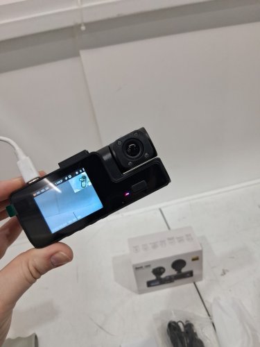 front and rear car dash camera with 2" ips screen, 1296p fhd, 170° wide angle, g-sensor, & loop recording - black (model: sxt-01-01) image 4