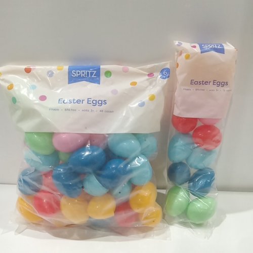 60pk Spritz Fillable Easter Eggs - assorted colours image 2