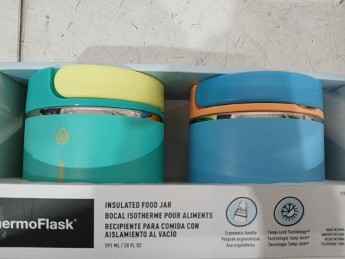 2PK THERMOFLASK INSULATED FOOD JARS - 20OZ - MULTICOLOR (MODEL: 1759351) image 3