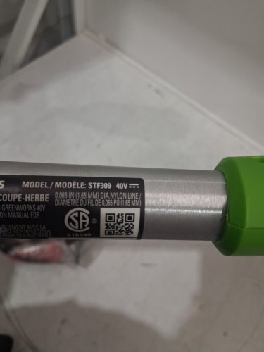 GREENWORKS CORDLESS STRING TRIMMER **TOOL ONLY** - 12" PATH 40V - GREEN/BLACK (MODEL: STF309/STF311) image 7