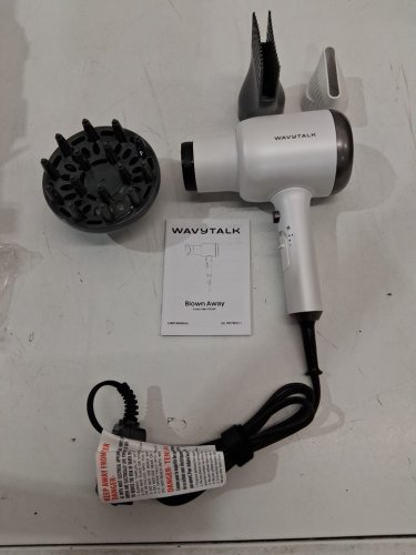 WAVYTALK blown away IONIC HAIR DRYER WITH DIFFUSER & CONCENTRATOR ATTACHMENTS - white (MODEL: ql-5917bdc-i) image 3