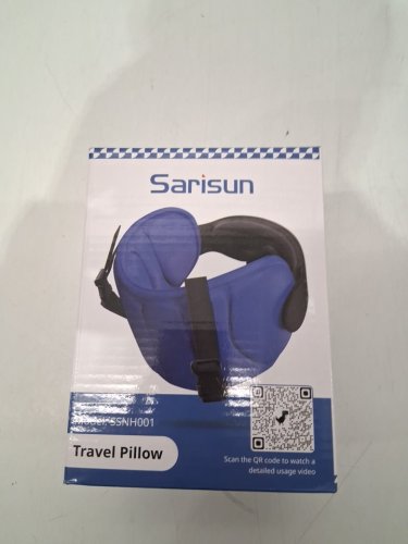 SARISUN Travel sleeping Pillow for Airplanes - blue/BLACK (MODEL: SSNH001) image 2