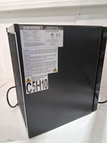 EUHOMY BEVERAGE REFRIGERATOR COOLER WITH 40°F-61°F DIGITAL TEMPERATURE CONTROL - 18L (HOLDS 25 CANS) - BLACK (MODEL: FWC008-11BL-CAEH /‎ WC-6B) image 6