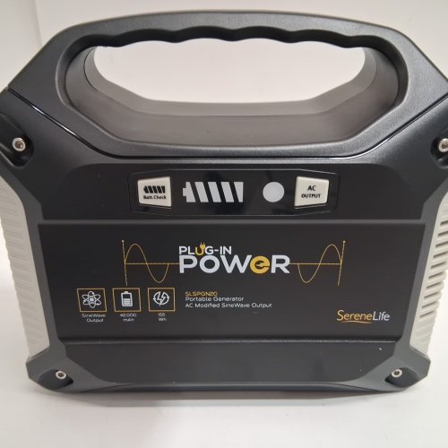 SereneLife Portable Power Generator, solar Compatible - 155w battery pack - 42000mah - black (model: slspgn20) image 6