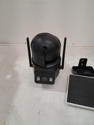 SMART OUTDOOR BATTERY CAMERA WITH SOLAR PANEL WIFI - BLACK image 4