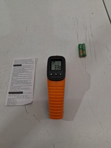 digital infrared thermometer gun - scope 50-55°C - orange (model: cx6010) image 3