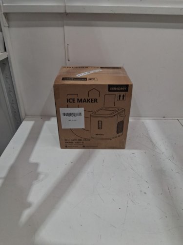 EUHOMY Countertop Ice Maker Machine with Handle Basket and Scoop -1.2l - MAKES 26LB/Day - BLACK (model: im011-bbl-caeh) image 2