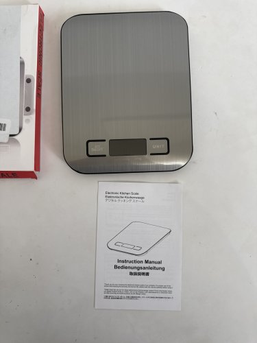 DIGITAL/ELECTRONIC KITCHEN SCALE - SILVER image 3