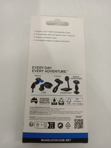 Quad Lock Mag Case for iPhone 13 Pro - Compatible with all Quad Lock mounts - Black (Model: QMC-IP13M) image 3