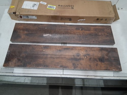 ballucci Floating Shelves - 36" x 8" - Rustic Brown (model: HAFS06RB-2) image 3