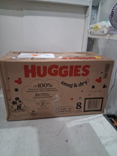 96pk huggies snug & dry baby diapers - size 8 / 45+lbs - multicoloured (model : 5641601) image 2