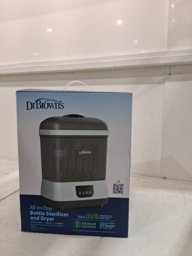 DR. BROWNS ALL-IN-ONE BABY BOTTLE / PACIFIER STERILIZER & DRYER - GREY (MODEL: AC177) image 2
