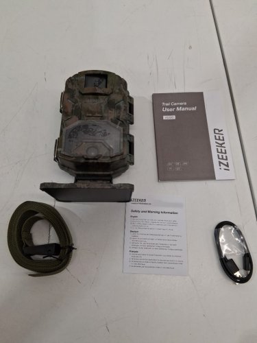 Izeeker waterproof hd trail cam with night vision - Camouflage (Model: ‎ig200) image 2