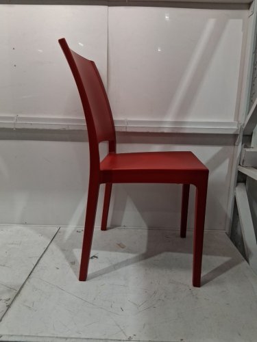 ARETA plastic stacking dining chair - 35" x 17" - red - (model:1011751) image 6
