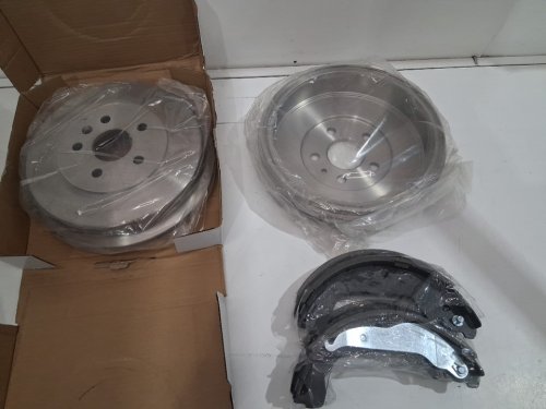 rear BRAKE replacement set FOR 2011-2016 CHEVROLET CRUZE - cmx rear brake drums/top quality rear brake shoes - grey (MODEL: 8-97812 / nb-992b) image 3
