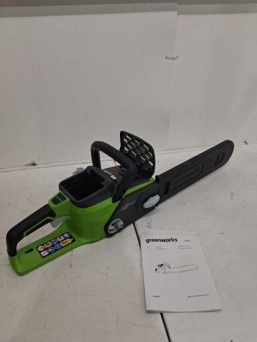 GREENWORKS PRO CORDLESS CHAINSAW *TOOL ONLY* - 40V - 14" - Green/Black - (MODEL: 2000600) image 3