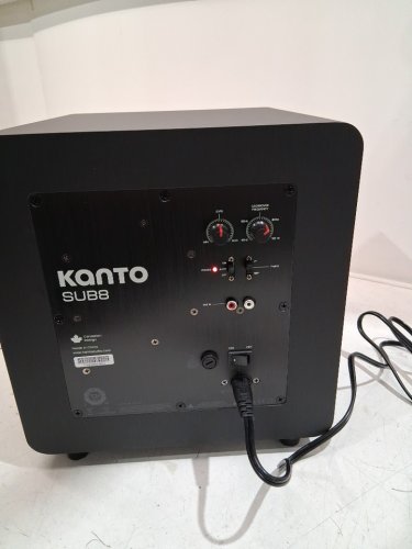 kanto sealed powered subwoofer - 300w peak | 8" - black - (model: sub8vmb) image 3