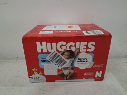 84PK HUGGIES LITTLE SNUGGLERS DISPOSABLE DIAPERS - SIZE NEWBORN (UP TO 10LBS) - DISNEY BABY WINNIE THE POOH image 2
