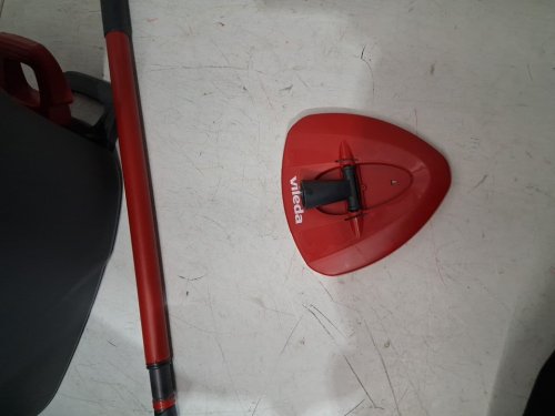 Vileda EasyWring Spin Mop Bucket Floor Cleaning System with Power Mop Head & extendable handle - red/grey (model: 172880/10683010609981/183310) image 3