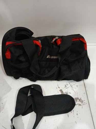 EVEREST GYM BAG WITH WET POCKET - BLACK/RED image 3