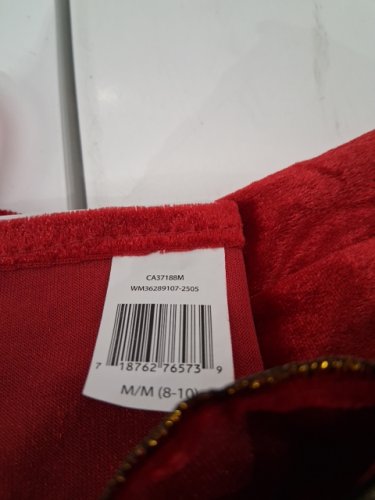 2PC GIRLS GOODMARK RENAISSANCE PRINCESS COSTUME - MEDIUM (8-10) - RED/GOLD image 3