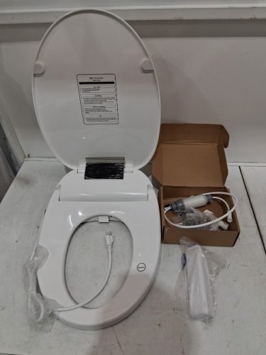Wljbidet Elongated Smart Bidet Toilet Seat with Heat/Dryer & Nightlight - 18.5" - white (model: wlj-o80kl ) image 2