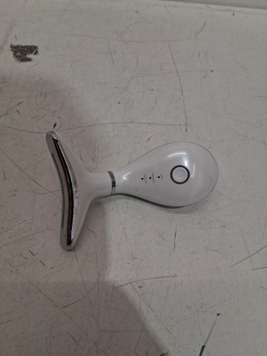 RED LIGHT THERAPY FACE AND NECK MASSAGER - WHITE/SILVER (MODEL: 111226/ES-1081) image 3